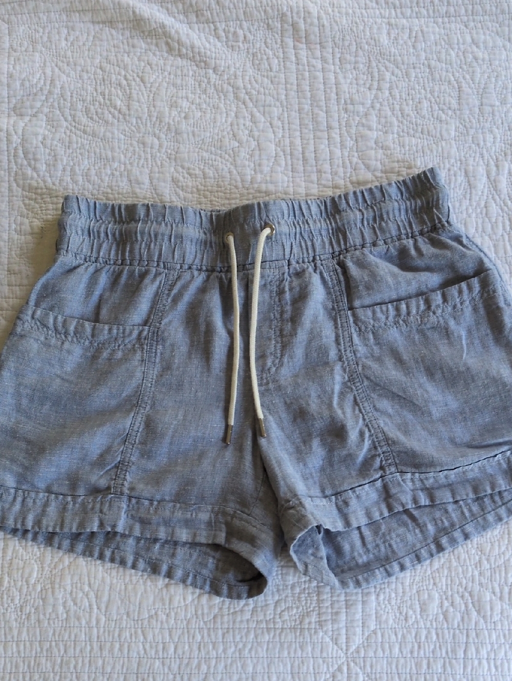 Athleta Cabo Linen 4" Shorts Size 10